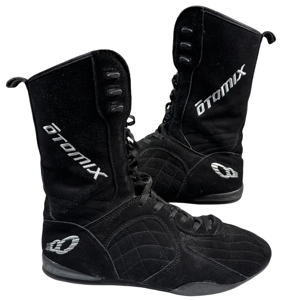 Otomix Super High Pro Boxer Posing Shoe Mens 12 Black Weightlifting Bodybuilding